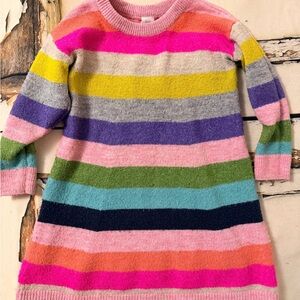 GAP Multicolor Striped Kids Sweater Dress